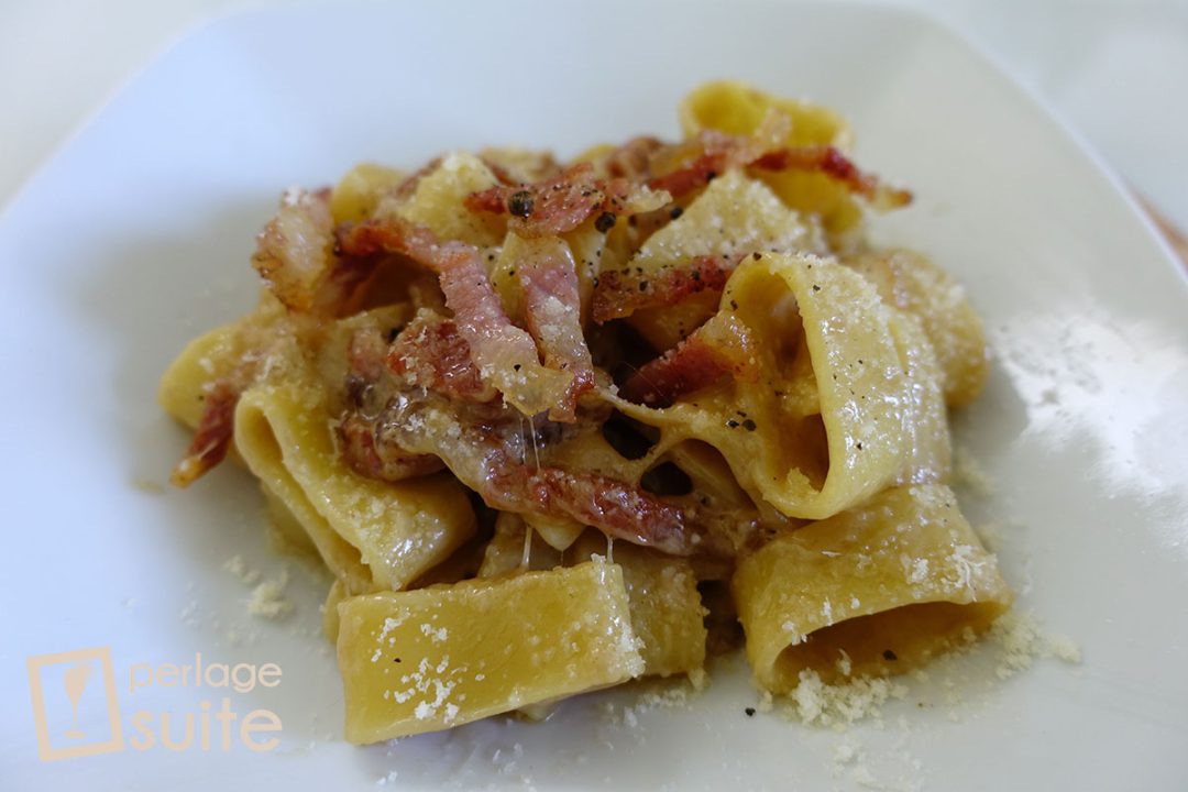 calamarata porcini guanciale pecorino