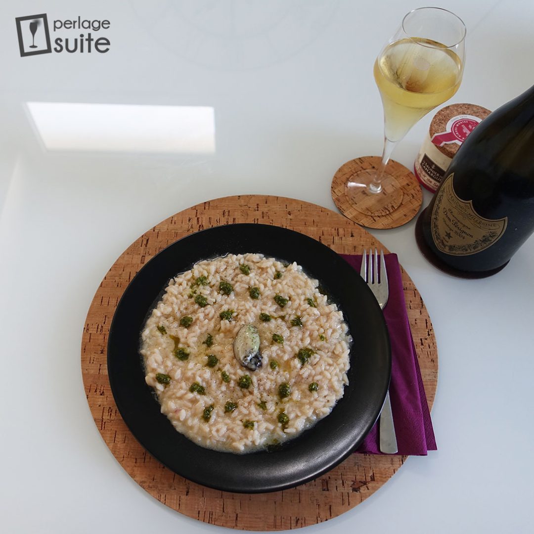 champagne oyster risotto