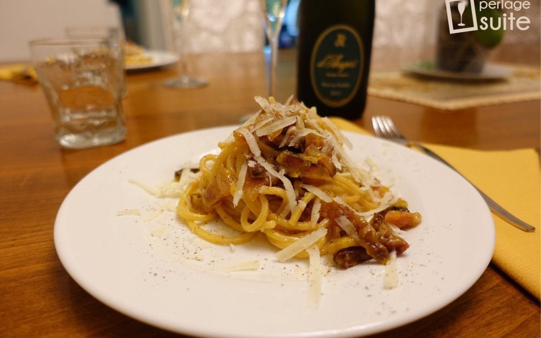 Spaghetti Carbonara: recipe and combination