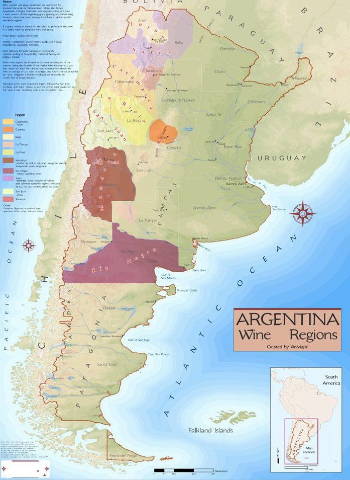 vini argentini zone vitivinicole