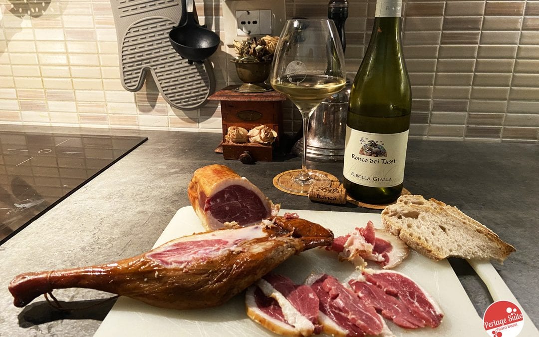 Ribolla gialla and smoked goose ham: perfection from Friuli