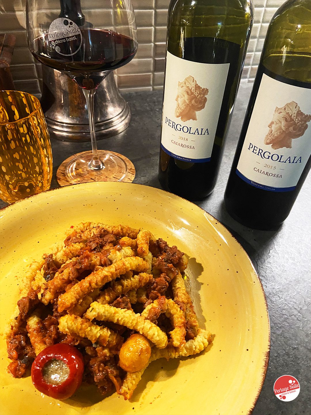 passatelli sugo di sgombro vino rosso e pesce