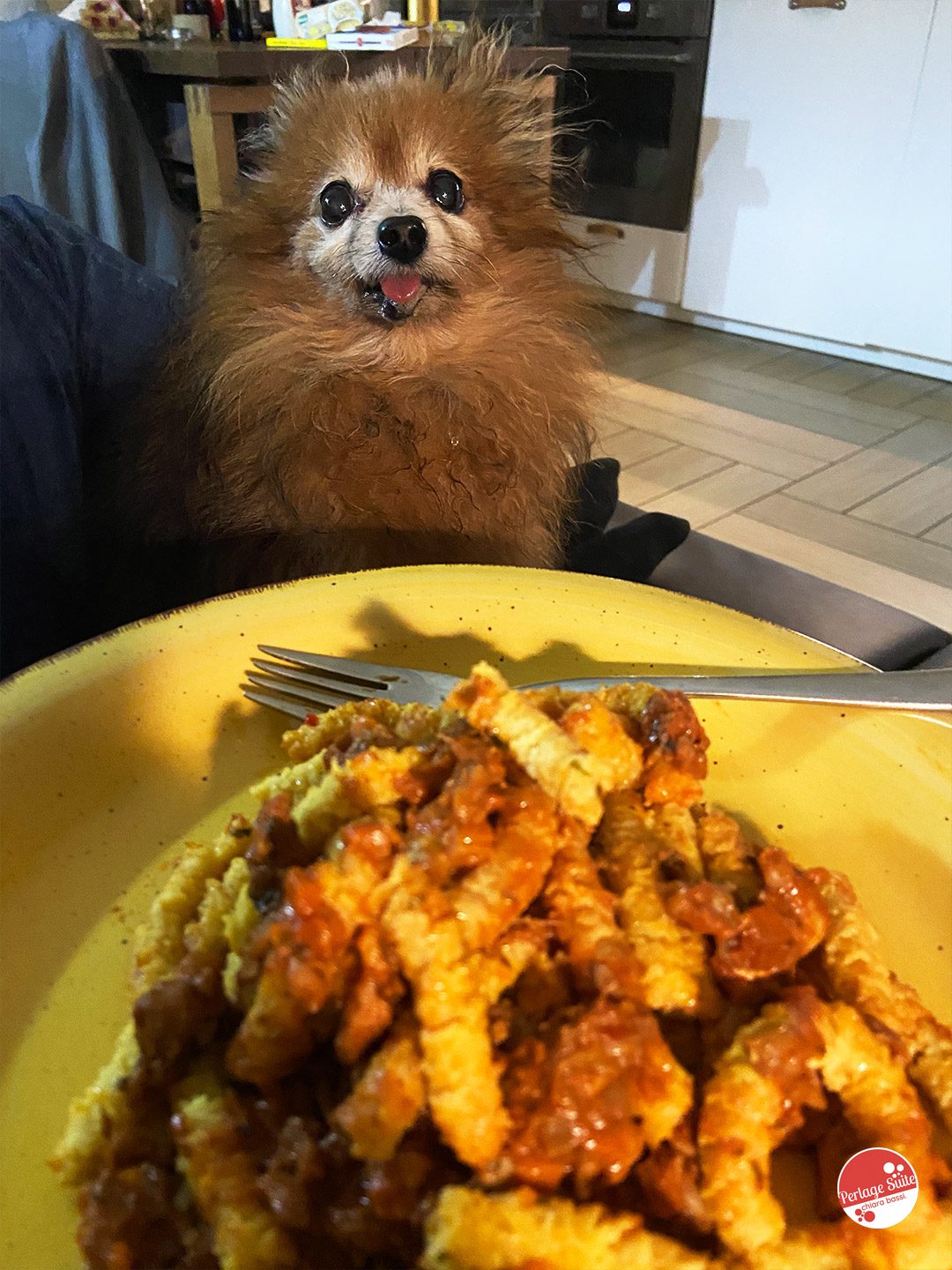 passatelli al sugo di sgombro vino rosso e pesce