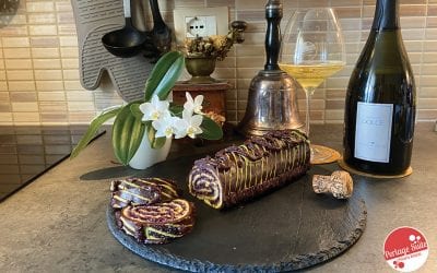 Blueberry jam roll: photo-recipe and wine pairing