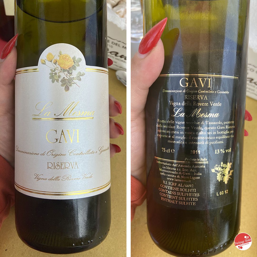 Piedmontese white wines la mesma gavi