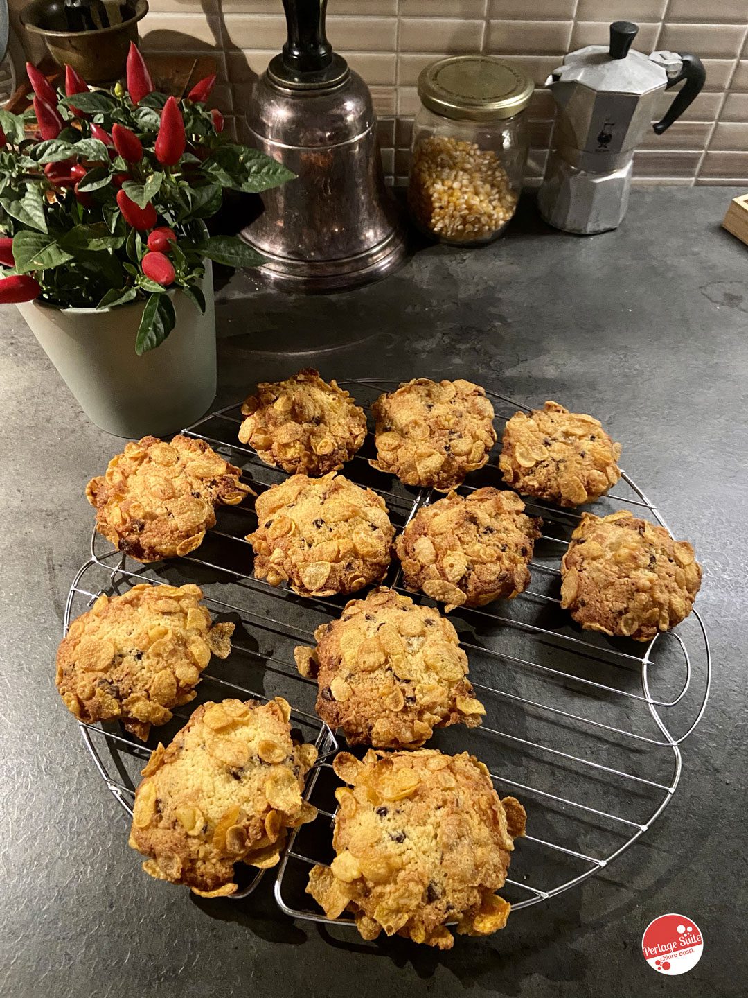 chocolate and orange desert rose biscuits