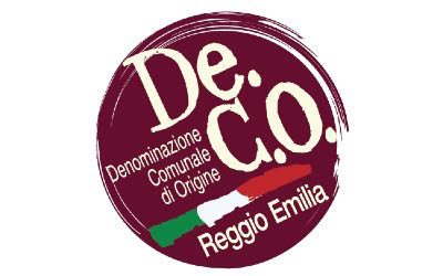 De.Co Reggio Emilia logo Luigi Veronelli
