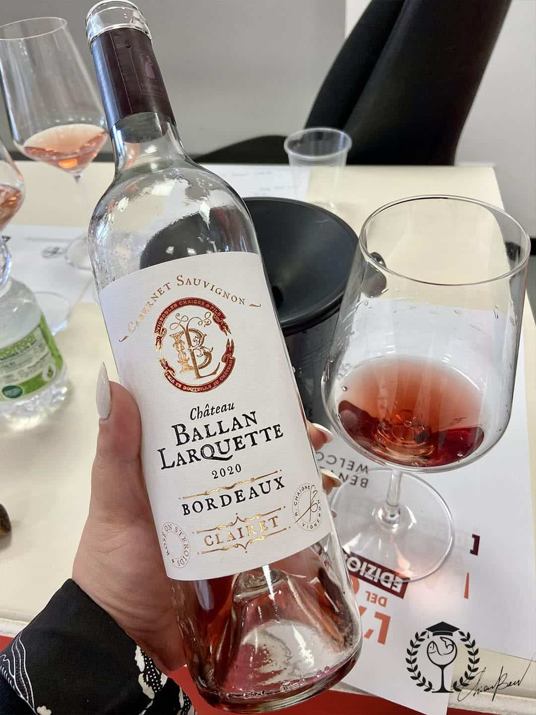 Vino rosato chateau ballan larquette