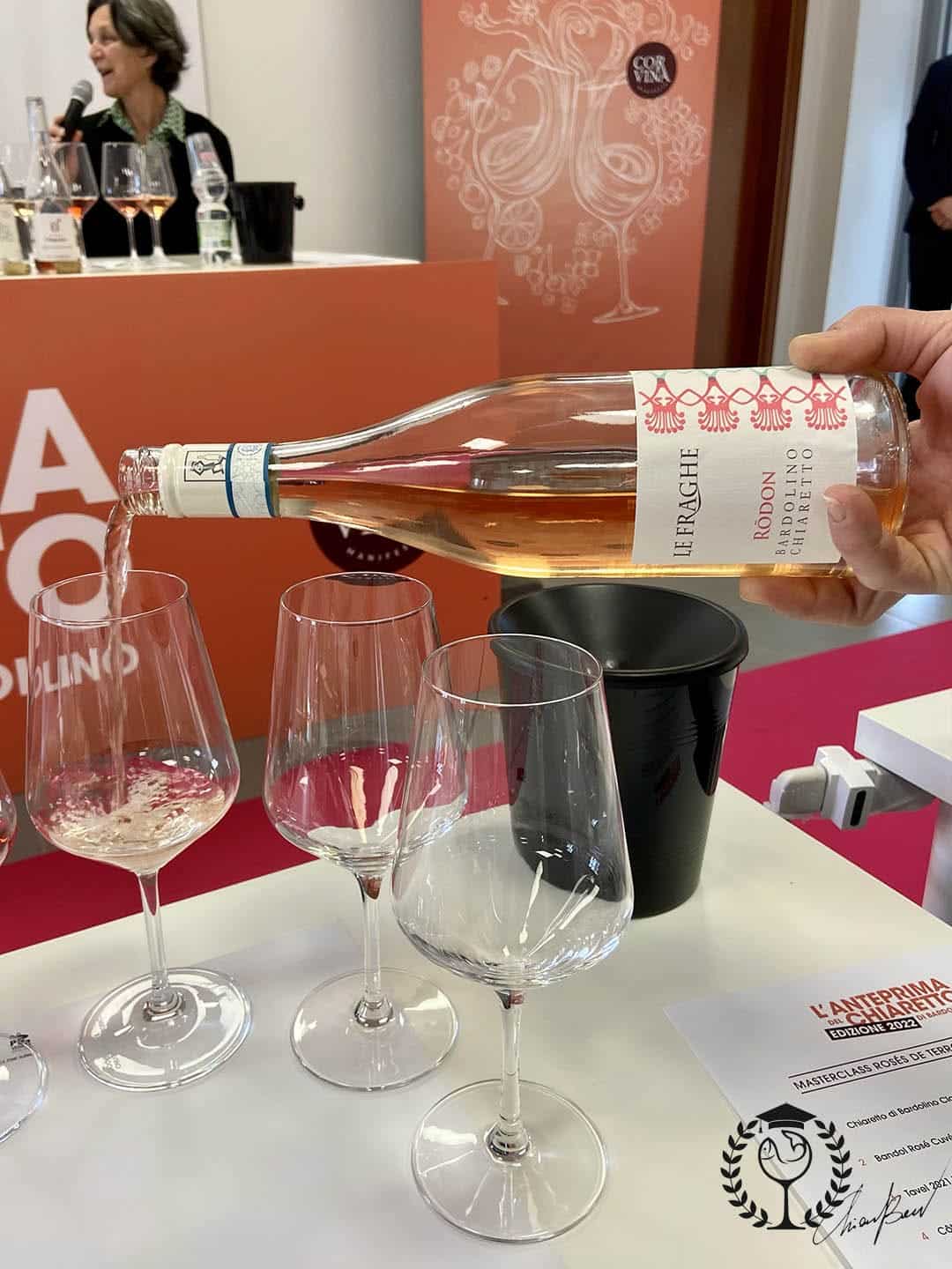 Bardolino le fraghe rosé claret wine