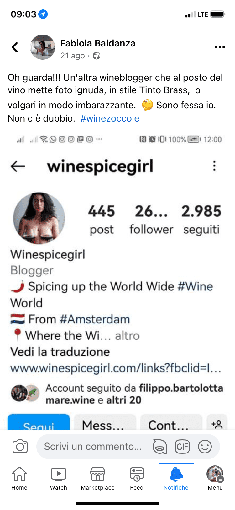 Big boobs wine influencer