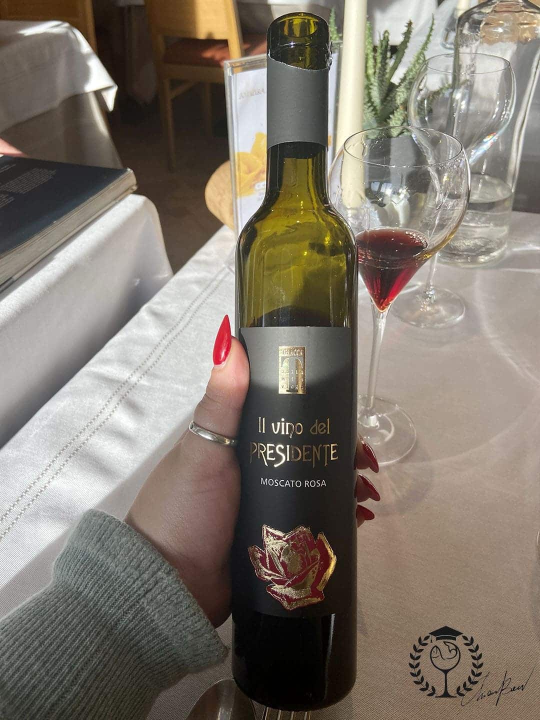 President's raisin wine Valtellina