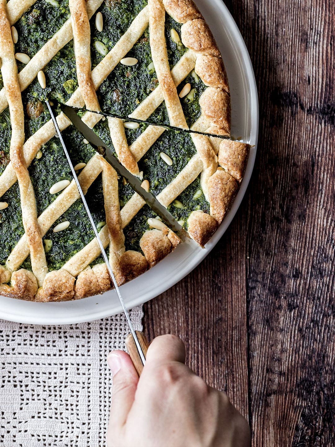 Giulia scarpaleggia lucchese torta d'erbi